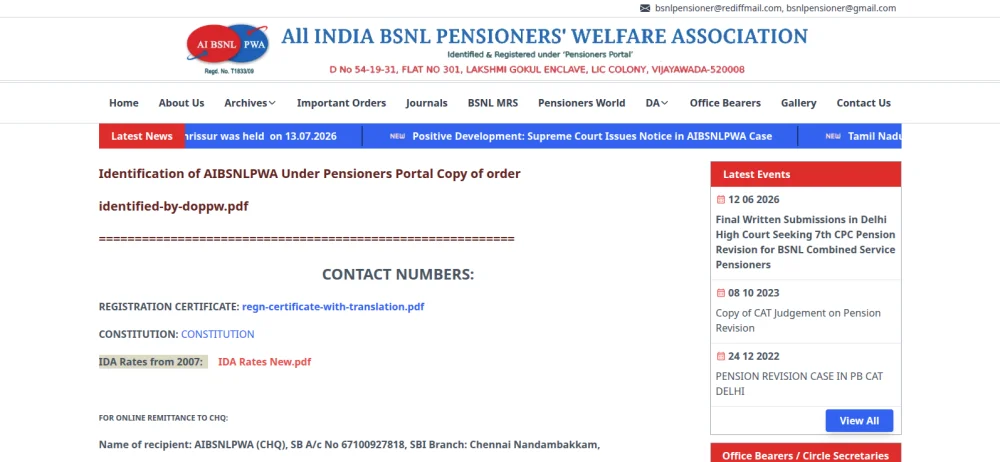 BSNL Pensioner